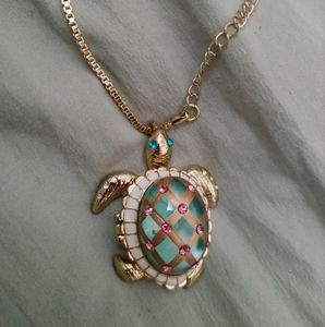 Betsy Johnson Long Turtle Locket